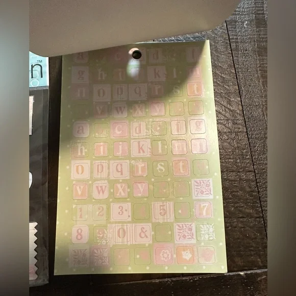 Baby scrapbook bundle - stickers, block letters, ribbon - Picture 9 of 11